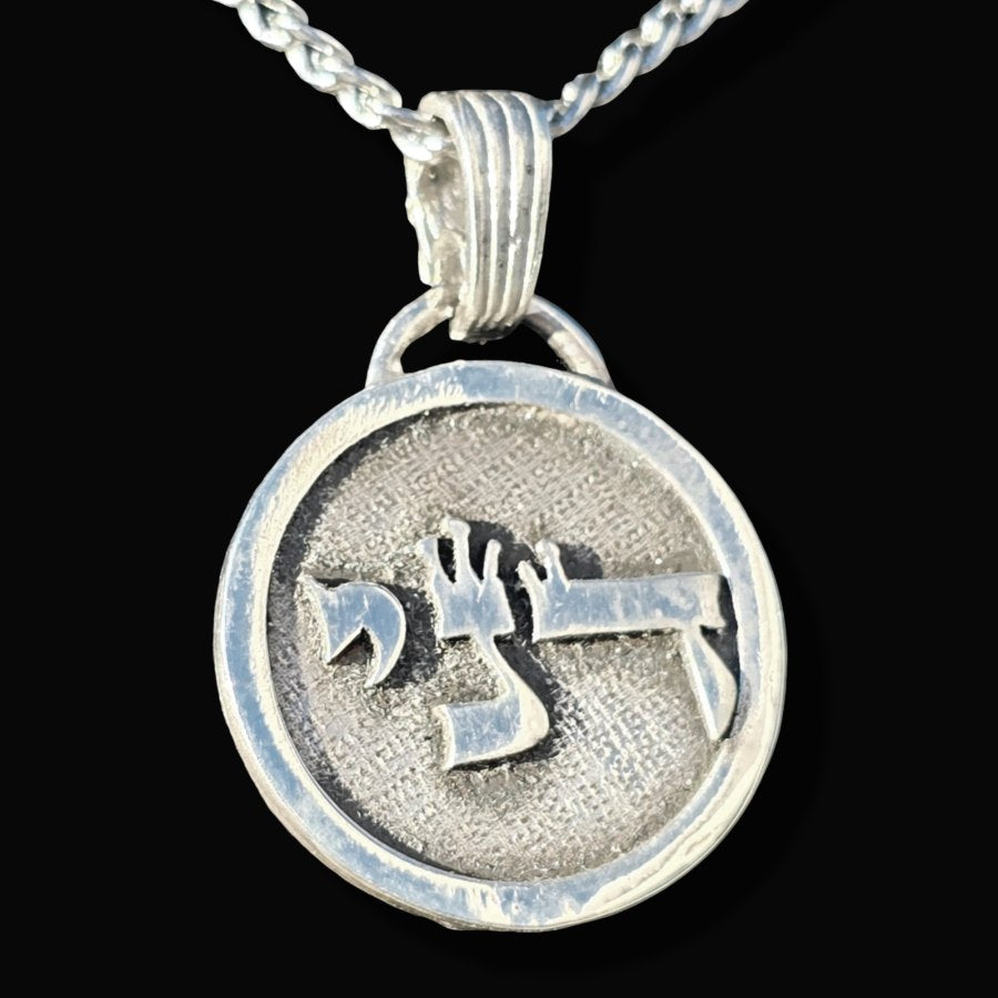 I said Kabbalah GIFT OF PROPHECY Yod Num Daled Name of God 50 DANIEL in Silver 2.5 Cm 9 Gr Art 1770 - Bricks Masons