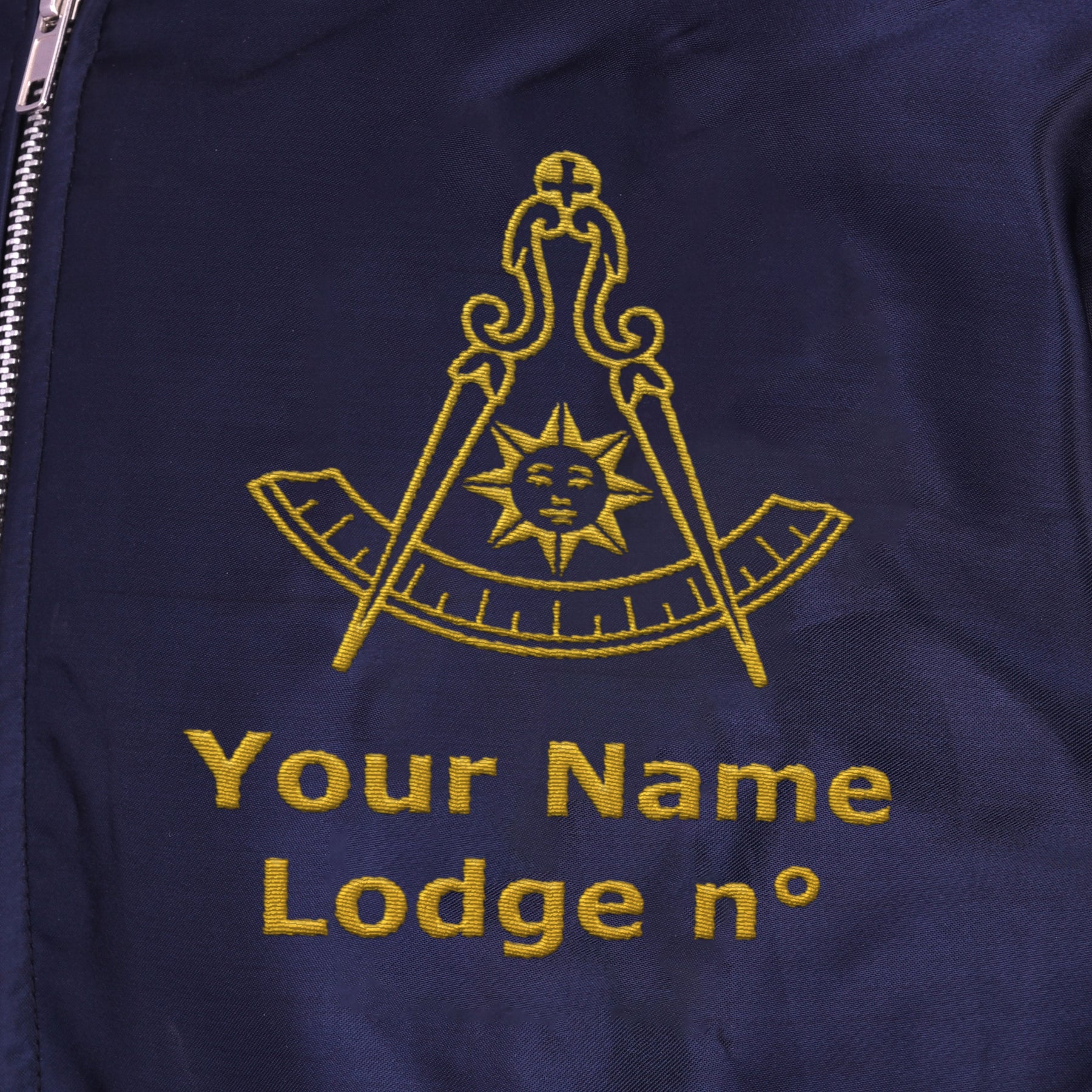 Past Master Blue Lodge California Regulation Jacket - Blue Color With Gold Embroidery - Bricks Masons