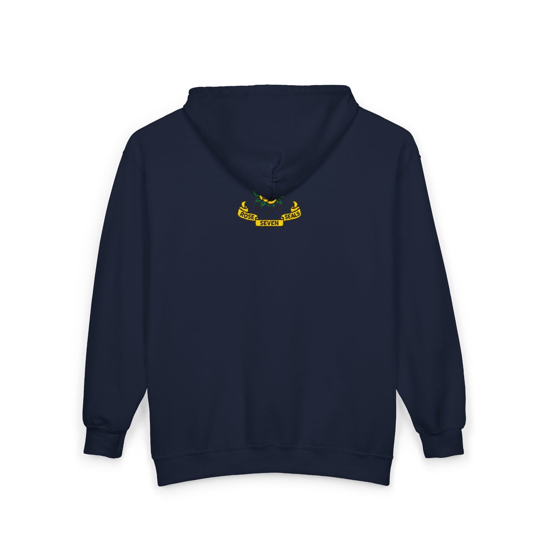 Rose of Seven Seals Hoodie - Zip Up Jacket Chest and Back Embroidery - Bricks Masons