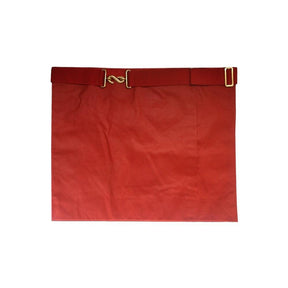 26th Degree Scottish Rite Apron - All Red Satin & Moire Prince of Mercy - Bricks Masons