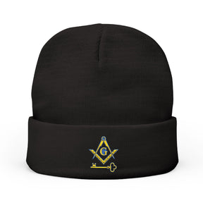 International Masons Beanie - Knit Embroidery Emblem - Bricks Masons