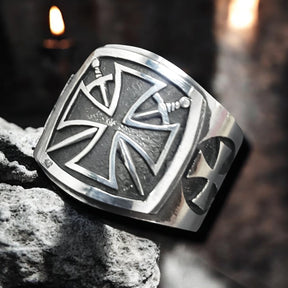 Templar Cross Ring in Silver 1.6 x 1.6 cm 18 g Art 273 - Bricks Masons