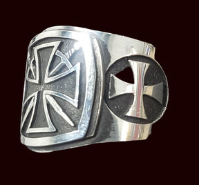 Templar Cross Ring in Silver 1.6 x 1.6 cm 18 g Art 273 - Bricks Masons
