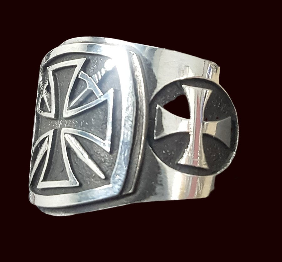 Templar Cross Ring in Silver 1.6 x 1.6 cm 18 g Art 273 - Bricks Masons