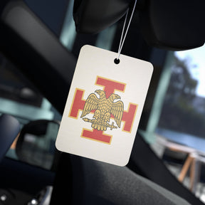 33rd Degree Scottish Rite Car Air Freshener - Red Cross with Double Headed Eagle - Bricks Masons