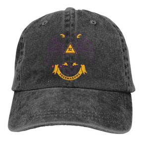 32nd Degree Scottish Rite Baseball Cap - Adjustable - Bricks Masons