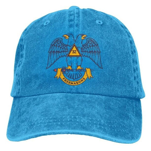 32nd Degree Scottish Rite Baseball Cap - Adjustable - Bricks Masons