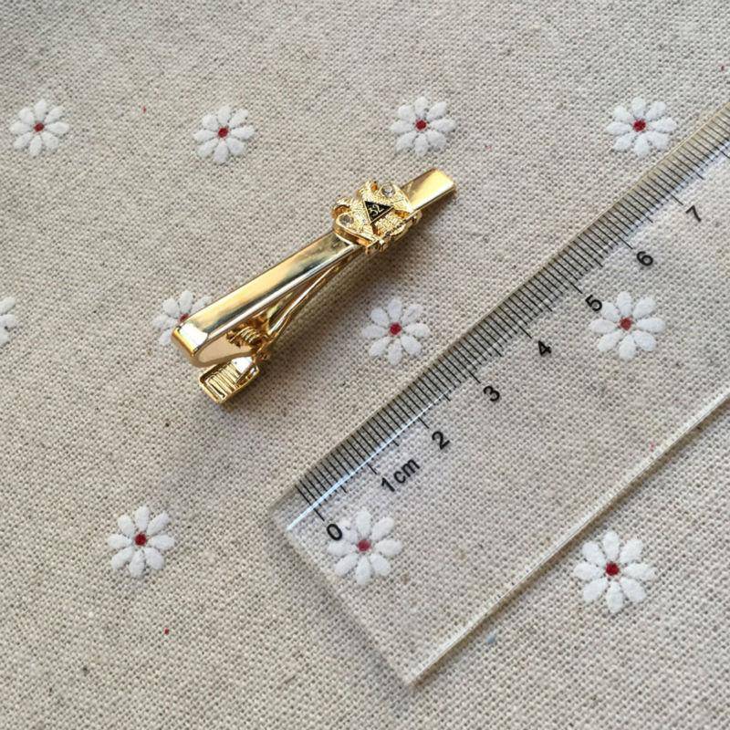 32nd Degree Scottish Rite Tie Clip - Double Headed Eagle with Rhinestone - Bricks Masons