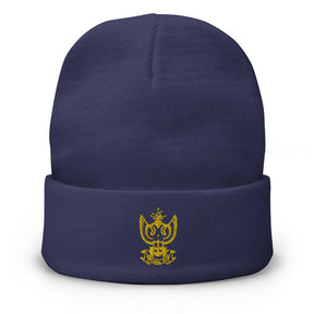 33rd Degree Scottish Rite Beanie - Wings Up Golden Embroidery - Bricks Masons