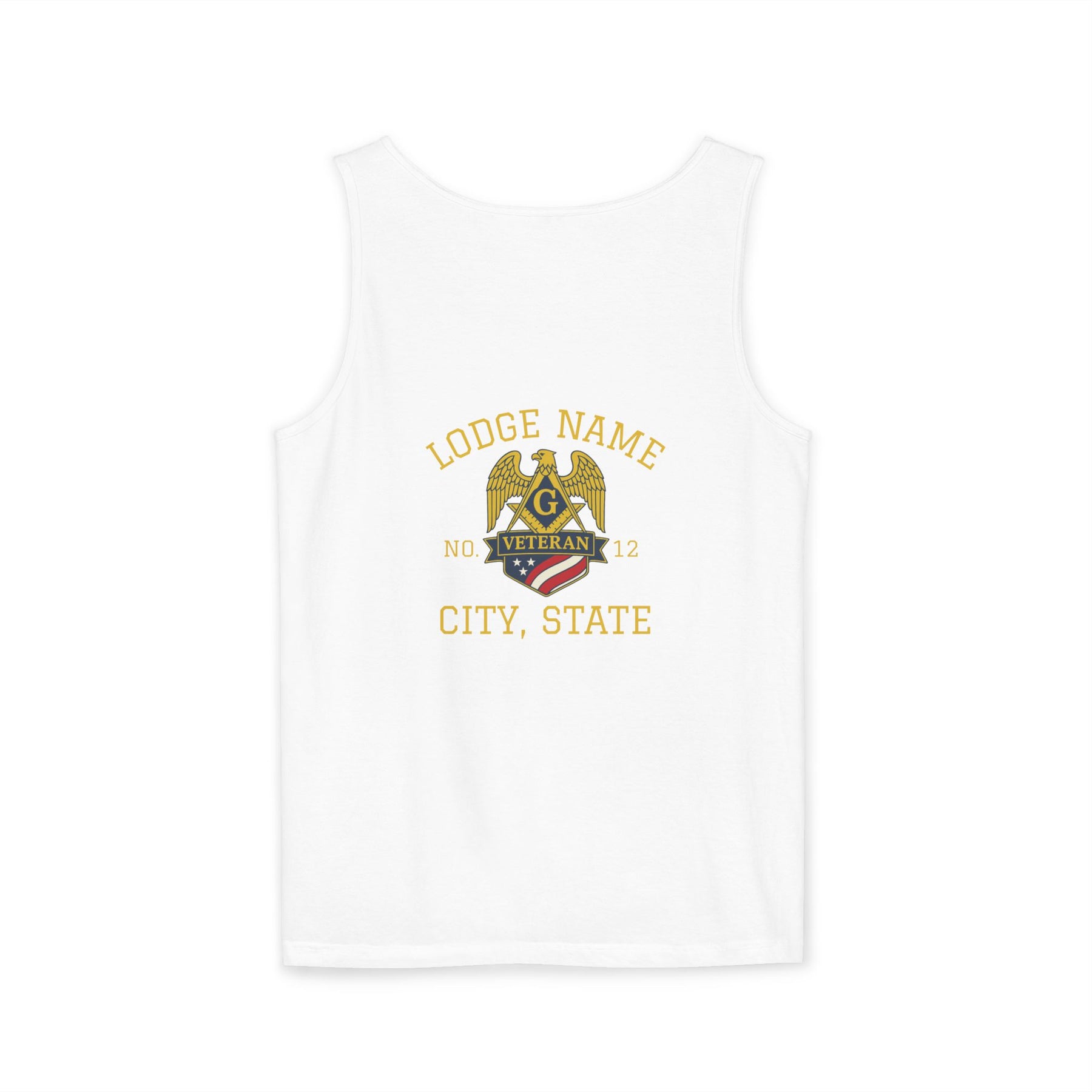 Master Mason Blue Lodge Tank Top - Personalizable Veteran Mason - Bricks Masons