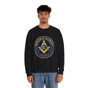 Master Mason Blue Lodge Sweatshirt - Square & Compasses with G Master of The Craft - Bricks Masons