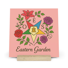 OES Plaque - with Stand - Bricks Masons