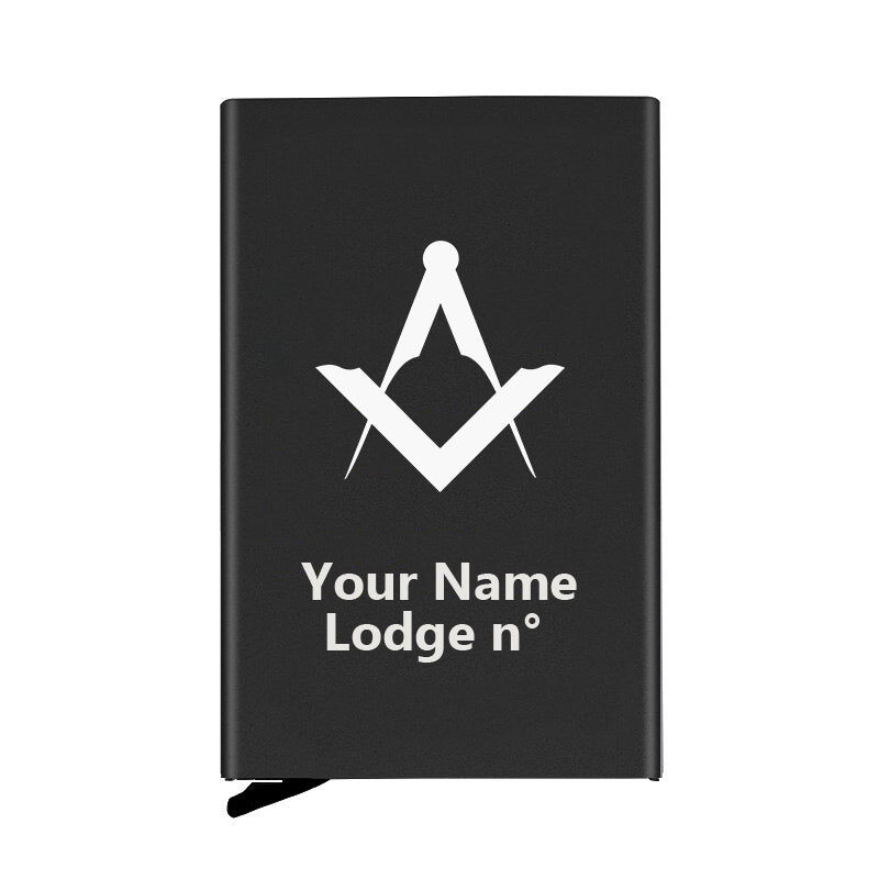 Master Mason Blue Lodge Credit Card Holder - Various Colors - Bricks Masons