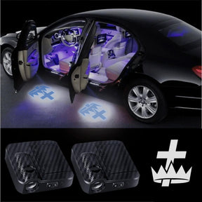 Knights Templar Car Door Light Projector - Customizable Wireless LED - Bricks Masons