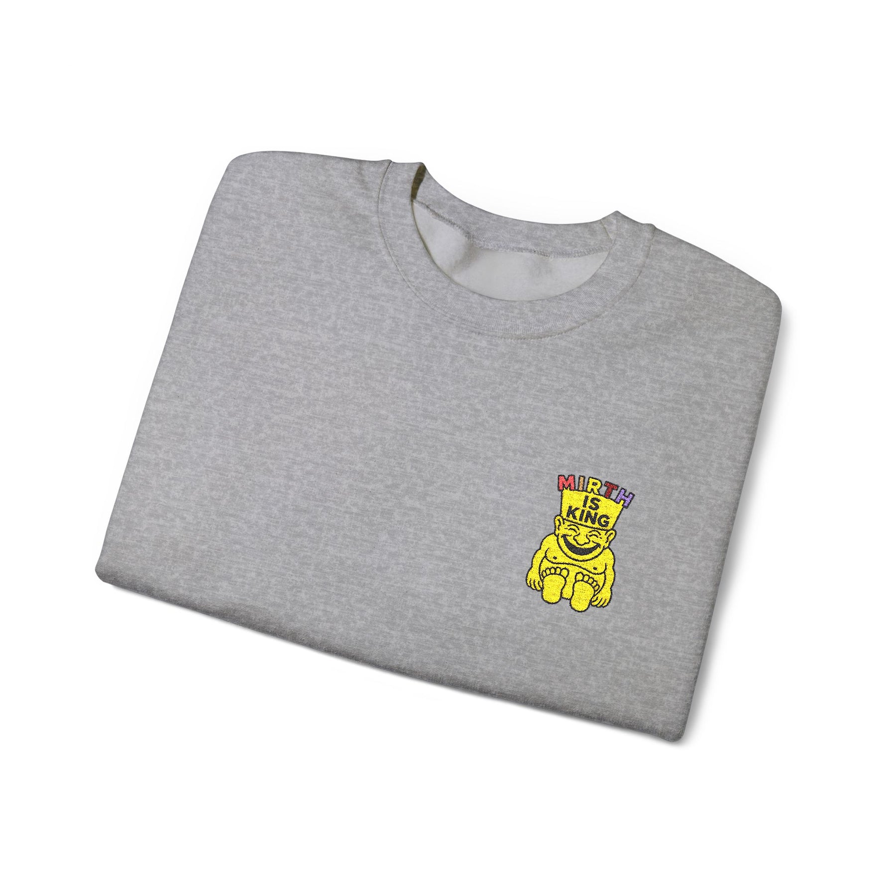 Royal Order of Jesters Sweatshirt - Crewneck Embroidered Front Motif - Bricks Masons