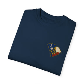 Master Mason Blue Lodge T-Shirt - Garment-Dyed South Carolina Mason - Bricks Masons