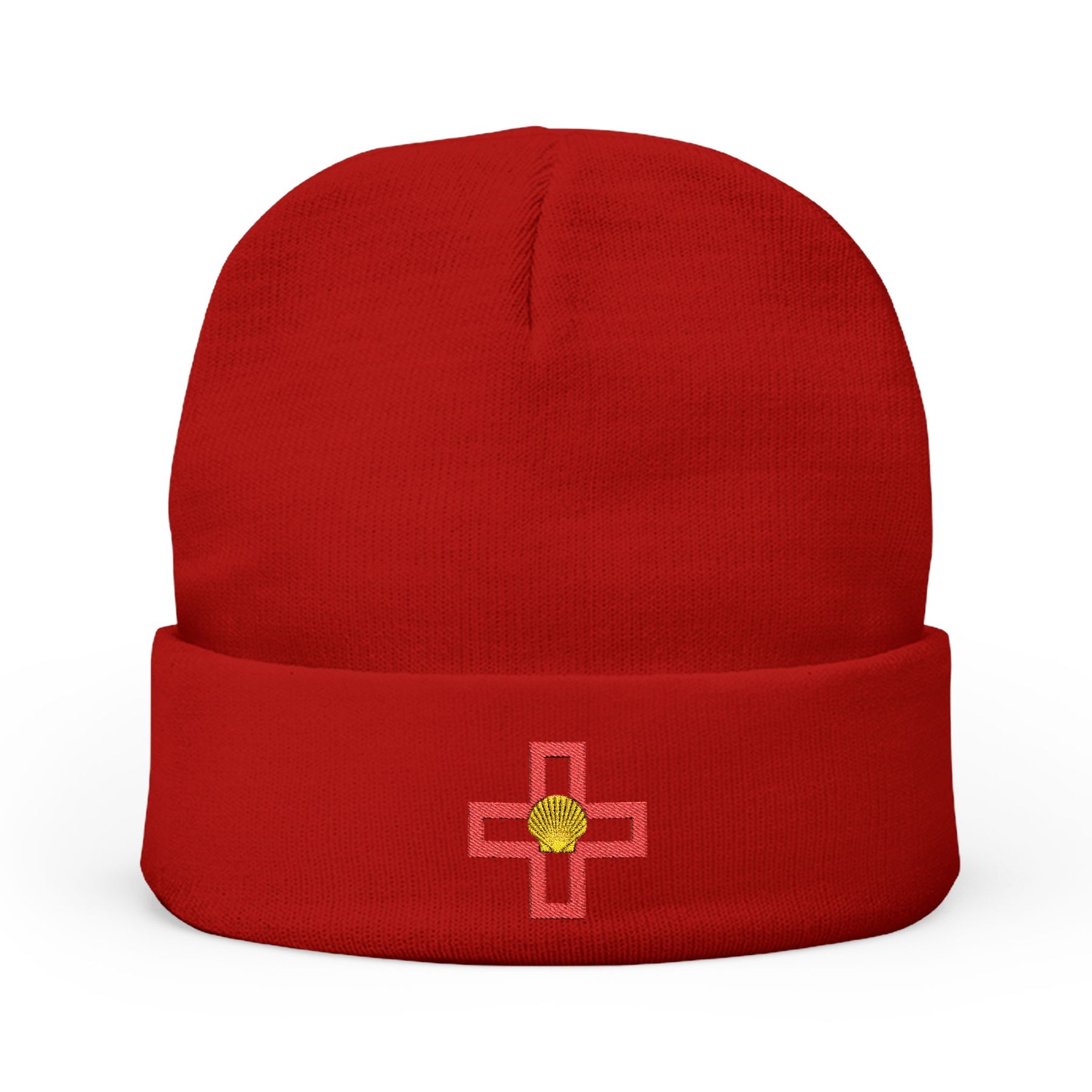 St. Thomas of Acon Beanie - Knit Embroidery Emblem - Bricks Masons