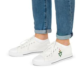 Allied Masonic Degrees Sneaker - Low Top Sneaker Black & White AMD Emblem - Bricks Masons
