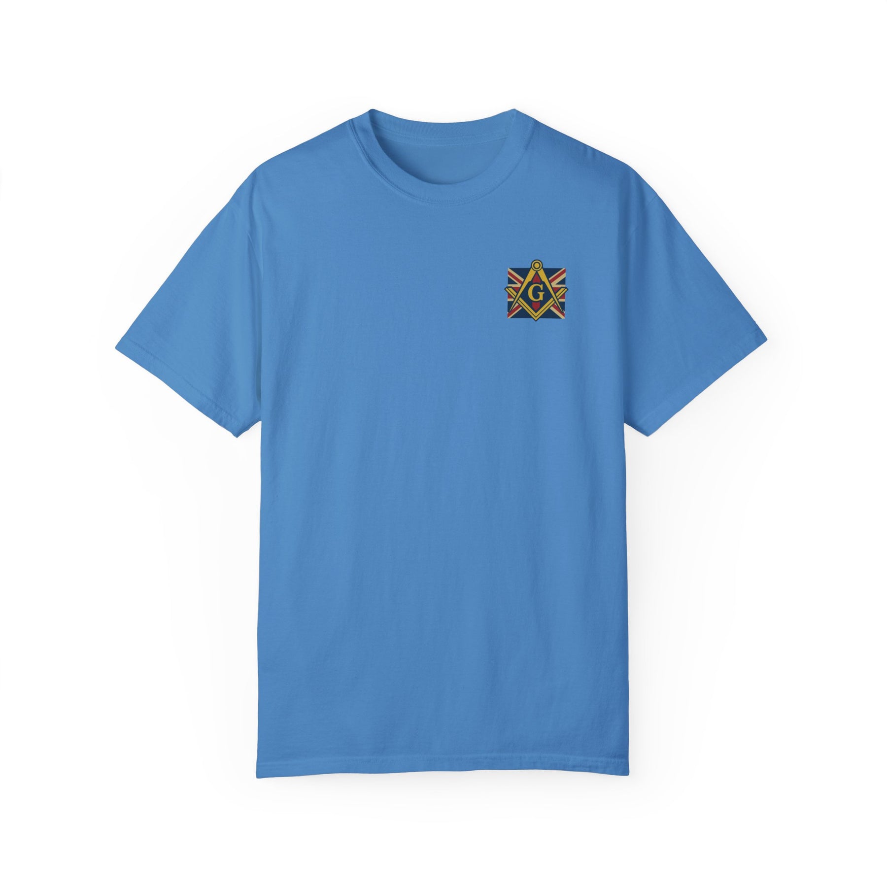 Master Mason Craft T-Shirt - United Kingdom Mason Garment-Dyed Tee - Bricks Masons