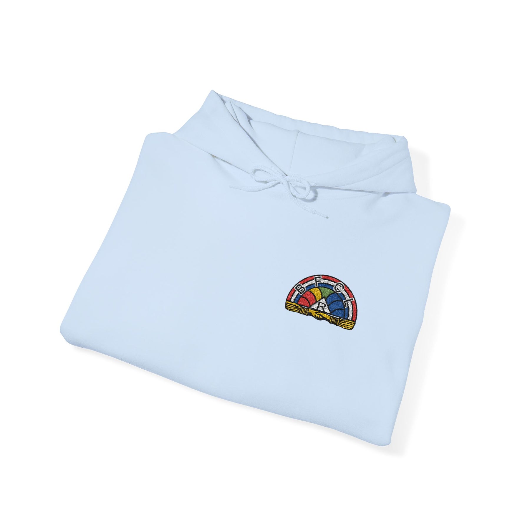 International Order of The Rainbow For Girls Hoodie - Soft Cotton Poly Blend Front Embroidery - Bricks Masons