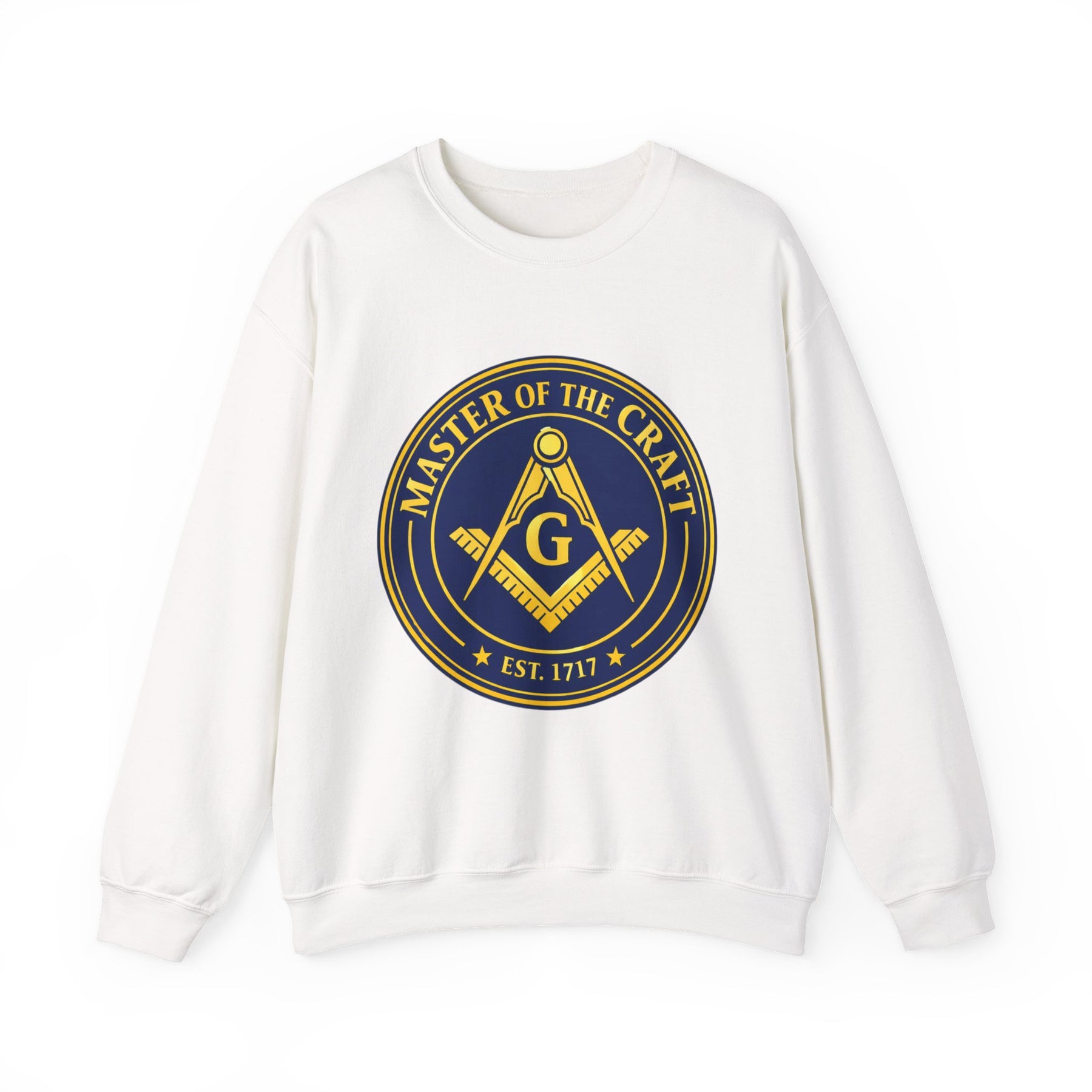 Master Mason Blue Lodge Sweatshirt - Square & Compasses with G Master of The Craft - Bricks Masons