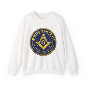 Master Mason Blue Lodge Sweatshirt - Square & Compasses with G Master of The Craft - Bricks Masons