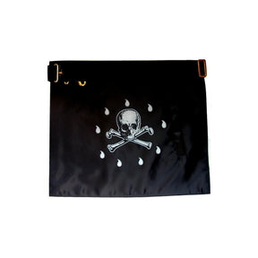 4th Degree Scottish Rite Apron - White, Sky Blue Gold Embroidery - Bricks Masons