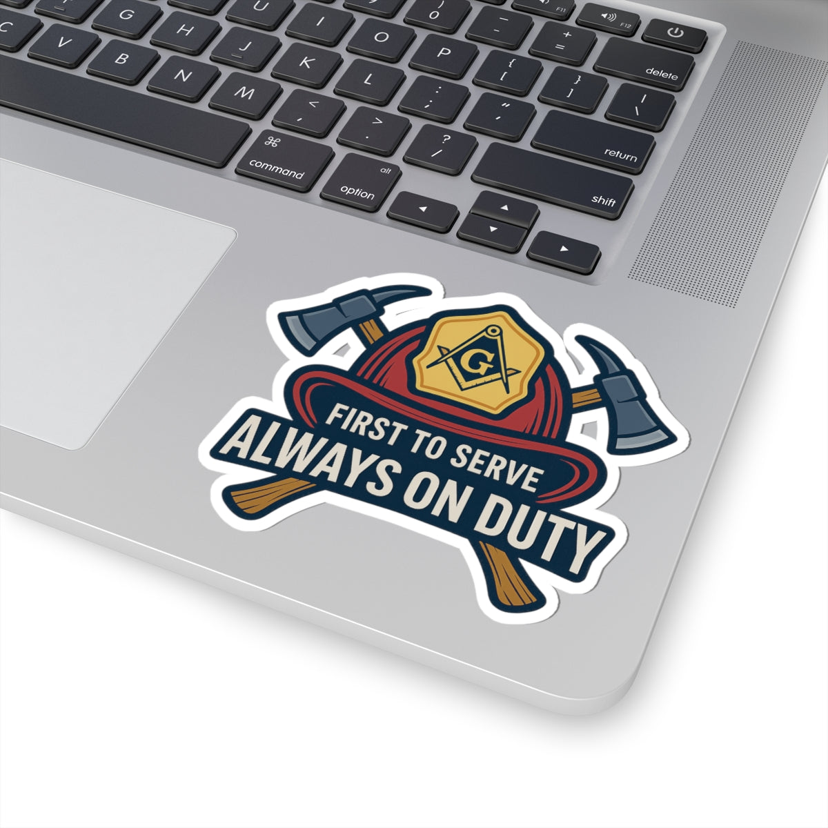 Master Mason Blue Lodge Sticker Decal – Firefighter Square & Compass G - Bricks Masons