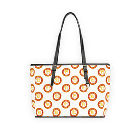 Heroines of Jericho Handbag - White PU Leather Adjustable Handles - Bricks Masons