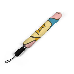 OES Umbrella - Eastern Garden Design Semi-Automatic Foldable Umbrella - Bricks Masons