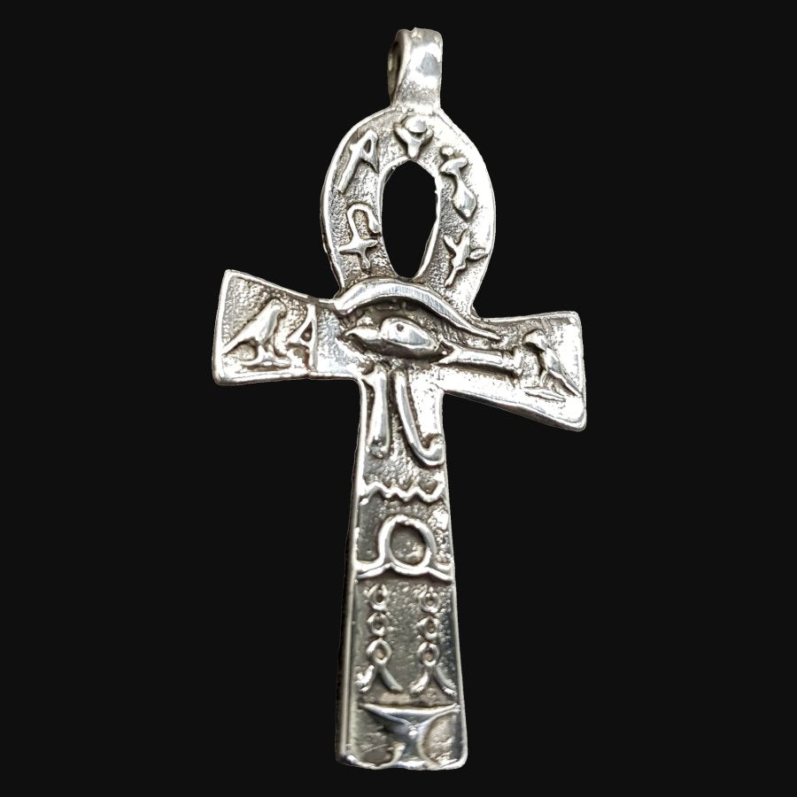 Ankh Cross of Life Pendant in Silver 5 x 2.5 cm 7 g Art 617 - Bricks Masons