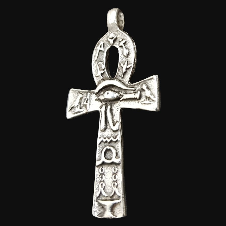 Ankh Cross of Life Pendant in Silver 5 x 2.5 cm 7 g Art 617 - Bricks Masons