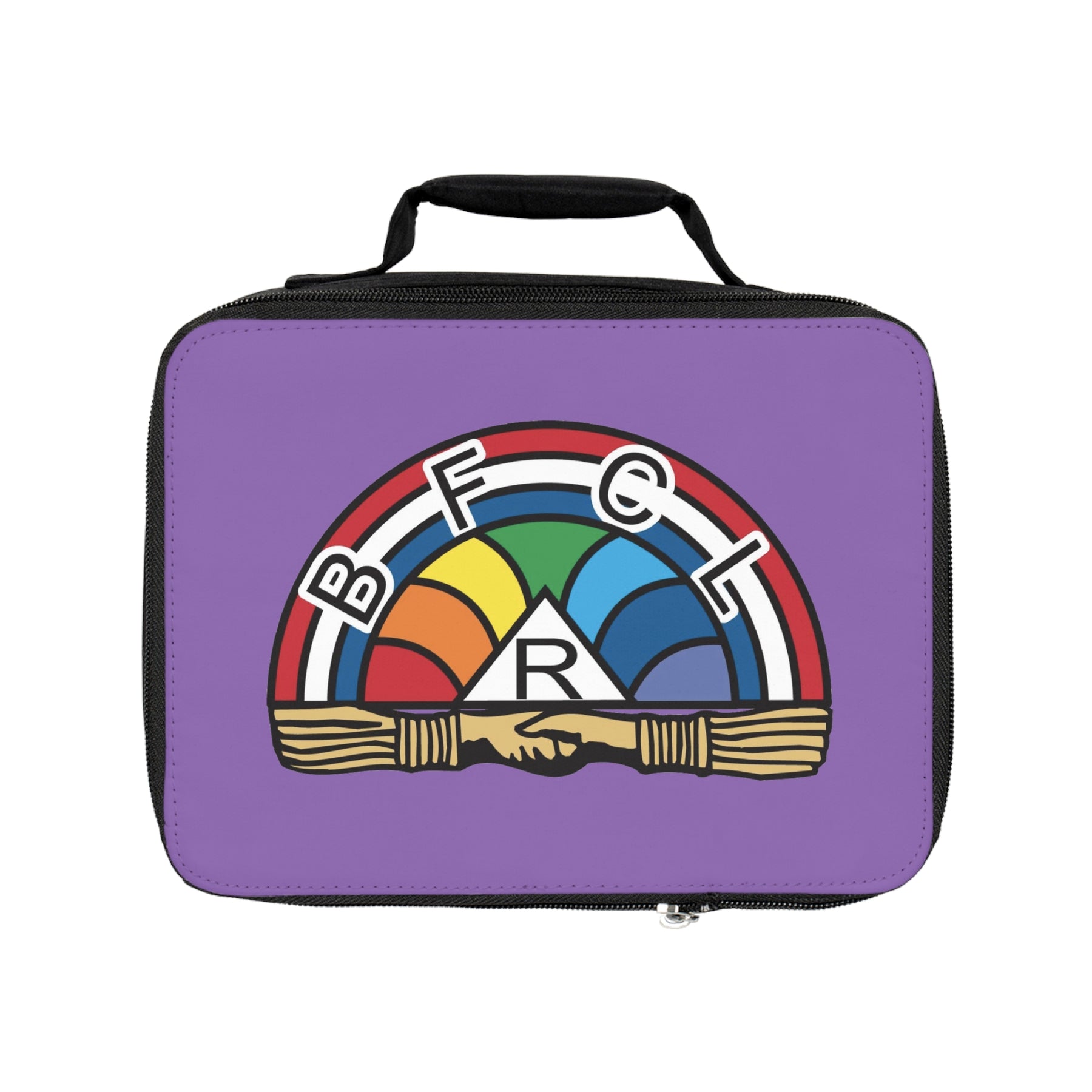 International Order of The Rainbow For Girls Lunch Bag - Vibrant Colors Fully Insulated - Bricks Masons