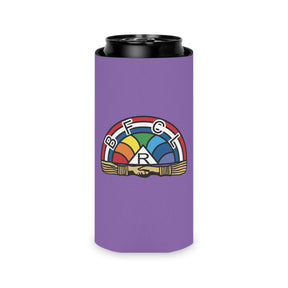 International Order of The Rainbow For Girls Can Cooler - Purple With Colorful Emblem - Bricks Masons