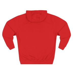 Red Cross of Constantine Hoodie - Three-Panel Fleece Chest Embroidered Motif - Bricks Masons