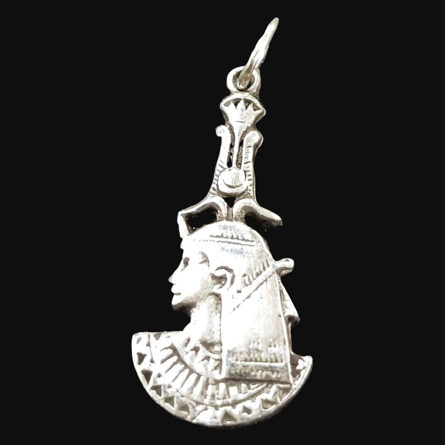Egyptian Pharaoh Pendant in Silver 3 x 1.5 cm 2 g Art 675 - Bricks Masons