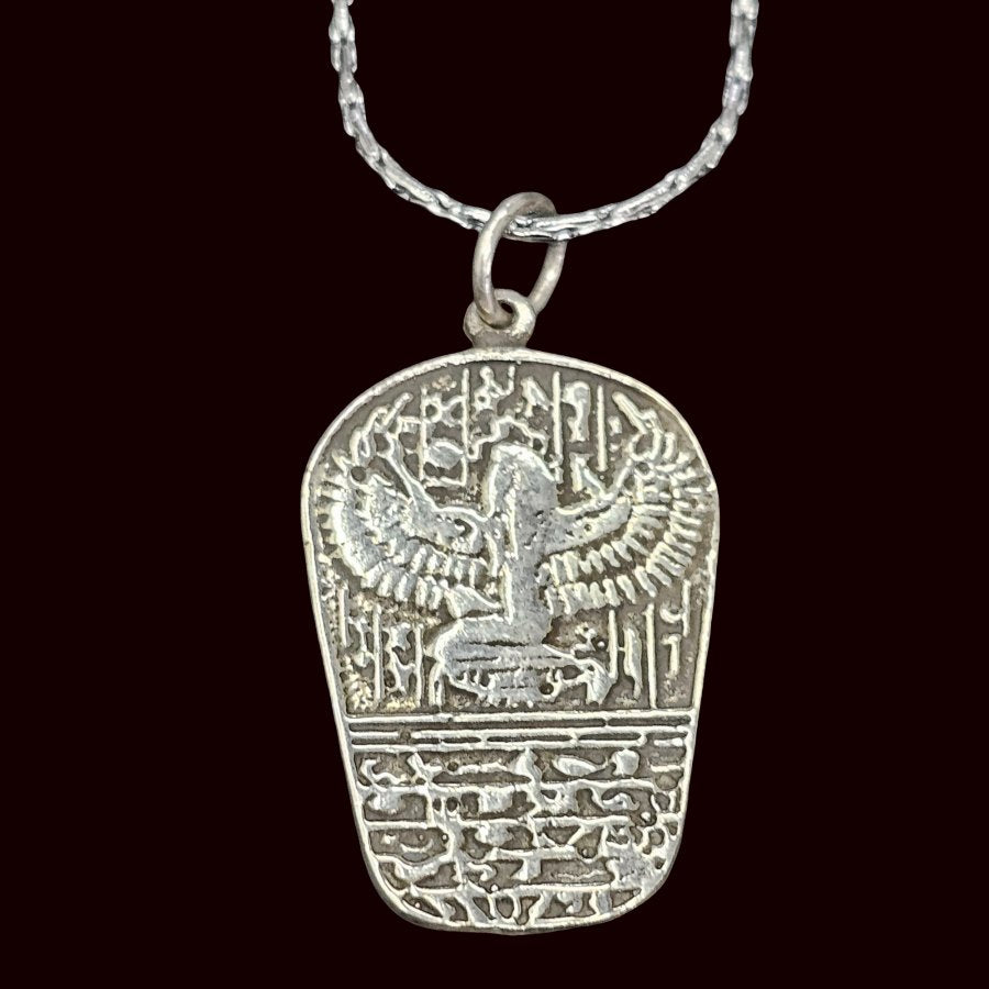 Isis Medal in Silver 3.5 x 2 cm 7 g Art 691 - Bricks Masons