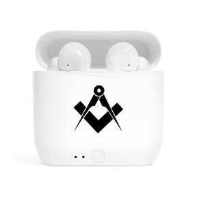 Master Mason Blue Lodge Earbud - Square & Compass Wireless