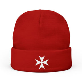 Order Of Saint Lazarus Beanie - Knit Embroidery Emblem Various Colors - Bricks Masons