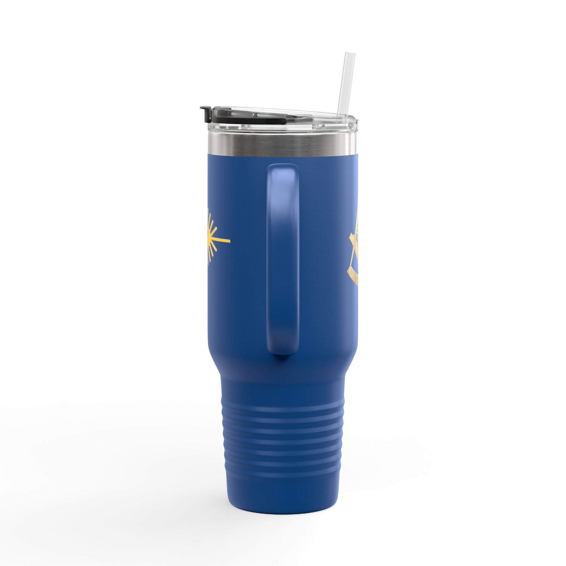 Knights of the All Seeing Eye Ringneck Tumbler - Blue & Yellow Stainless Steel & Insulated - Bricks Masons