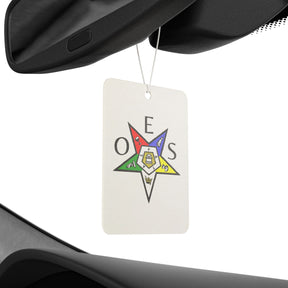 OES Car Air Freshener - Colorful Star with OES Lettering - Bricks Masons
