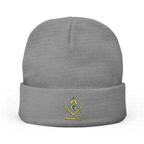 International Masons Beanie - Knit Embroidery Emblem - Bricks Masons