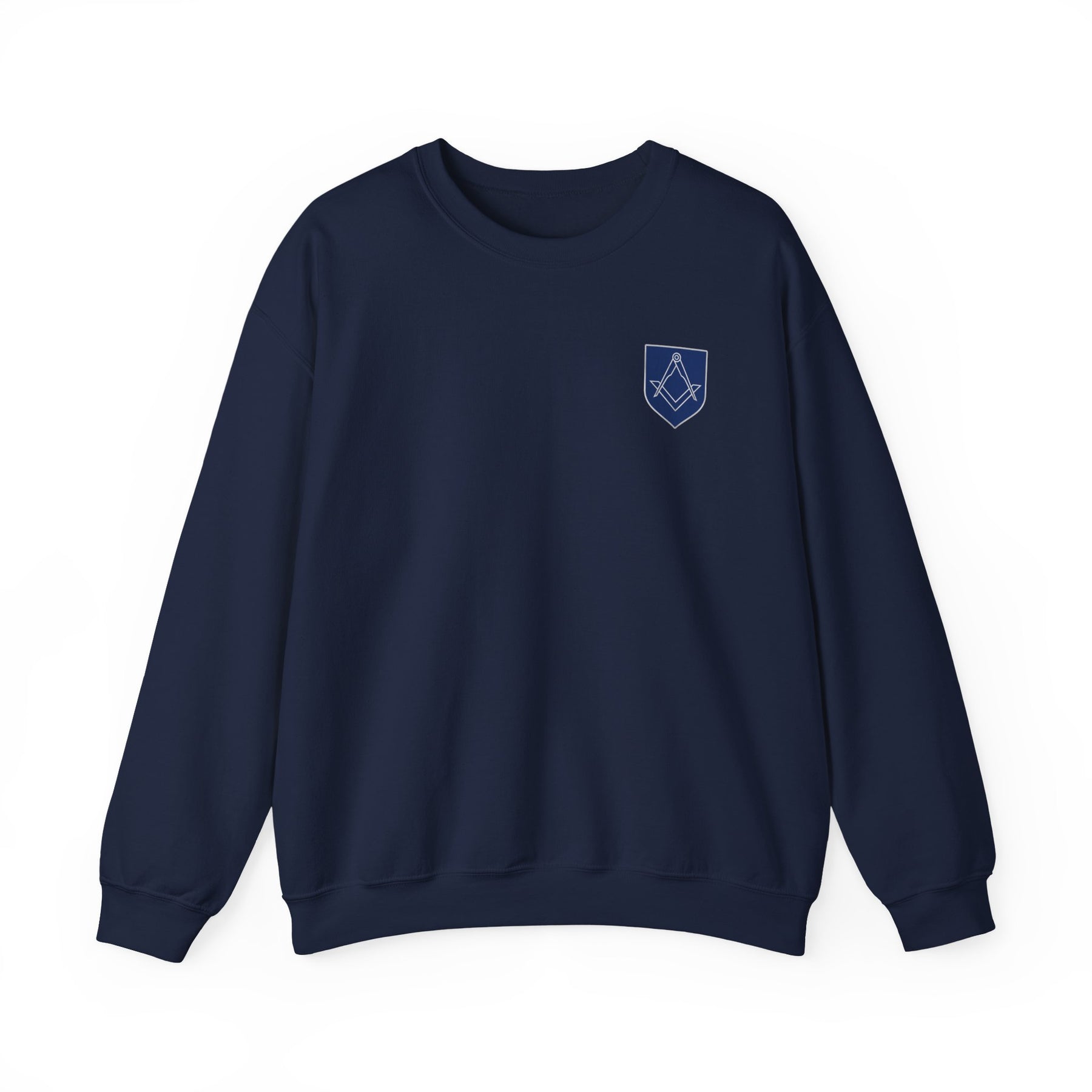 Master Mason Blue Lodge Sweatshirt - Silver Square & Compasses