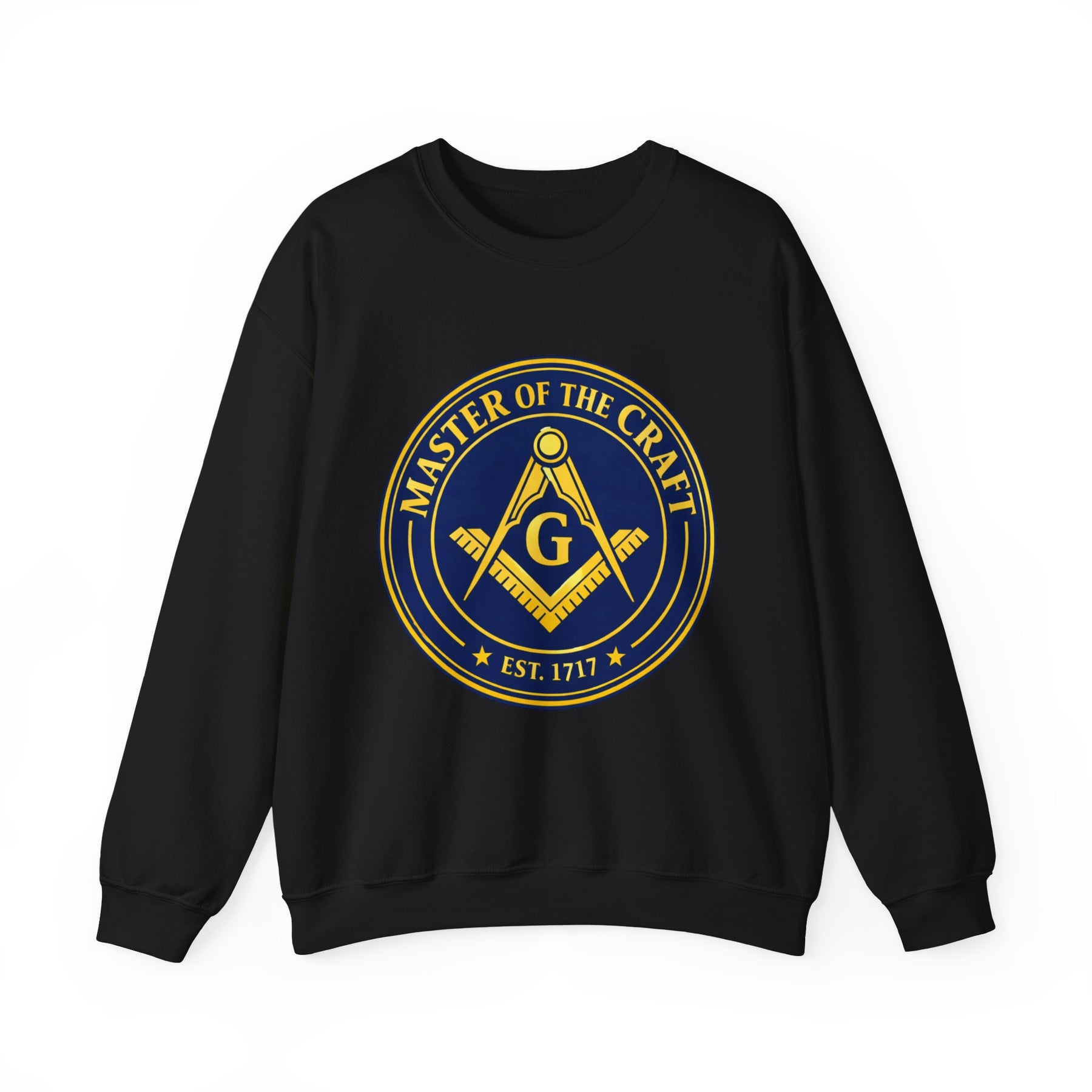 Master Mason Blue Lodge Sweatshirt - Square & Compasses with G Master of The Craft - Bricks Masons