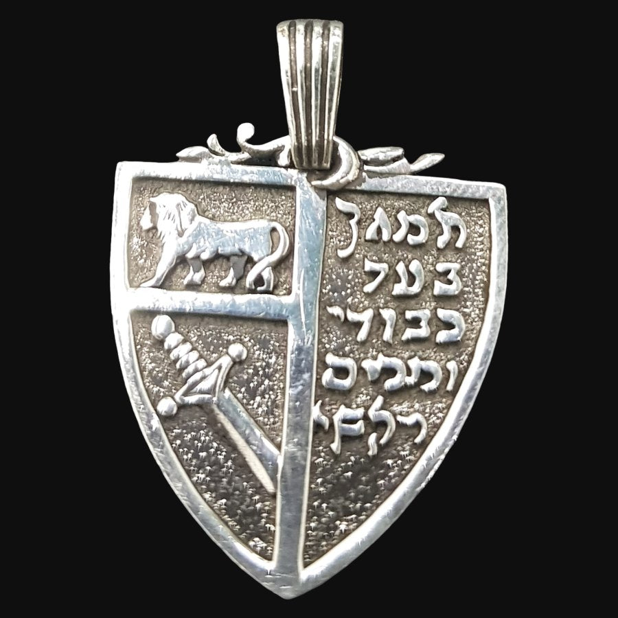 Kabbalah Protection Elements Pendant 4.5 x 2.5 cm 7 g Art 906 - Bricks Masons