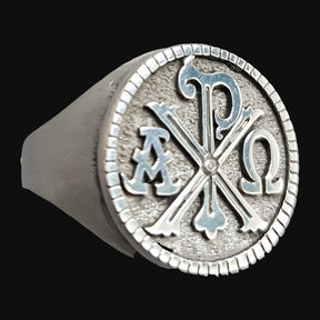 Templar Crimson XP Ring in Silver 1.8 cm 12 g Art 923 - Bricks Masons