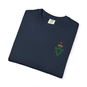 Allied Masonic Degrees T-Shirt - Cotton Garment-Dyed Tee Various Colors - Bricks Masons