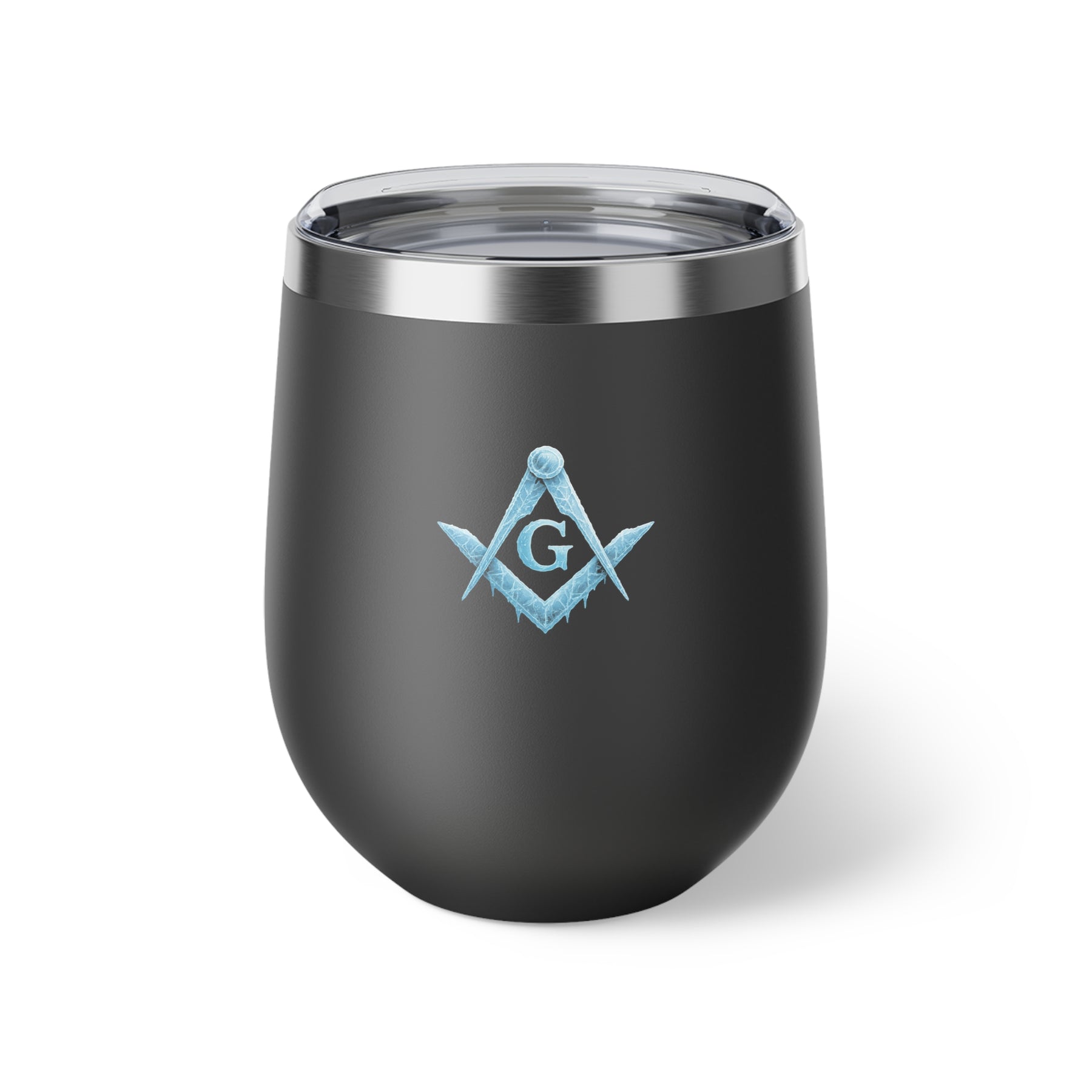 Taza de vacío Master Mason Blue Lodge - Diseño Frosty Square &amp; Compass G