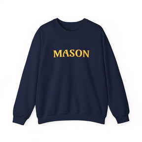 Master Mason Blue Lodge Sweatshirt - Mason S&C G with Twin Pillars