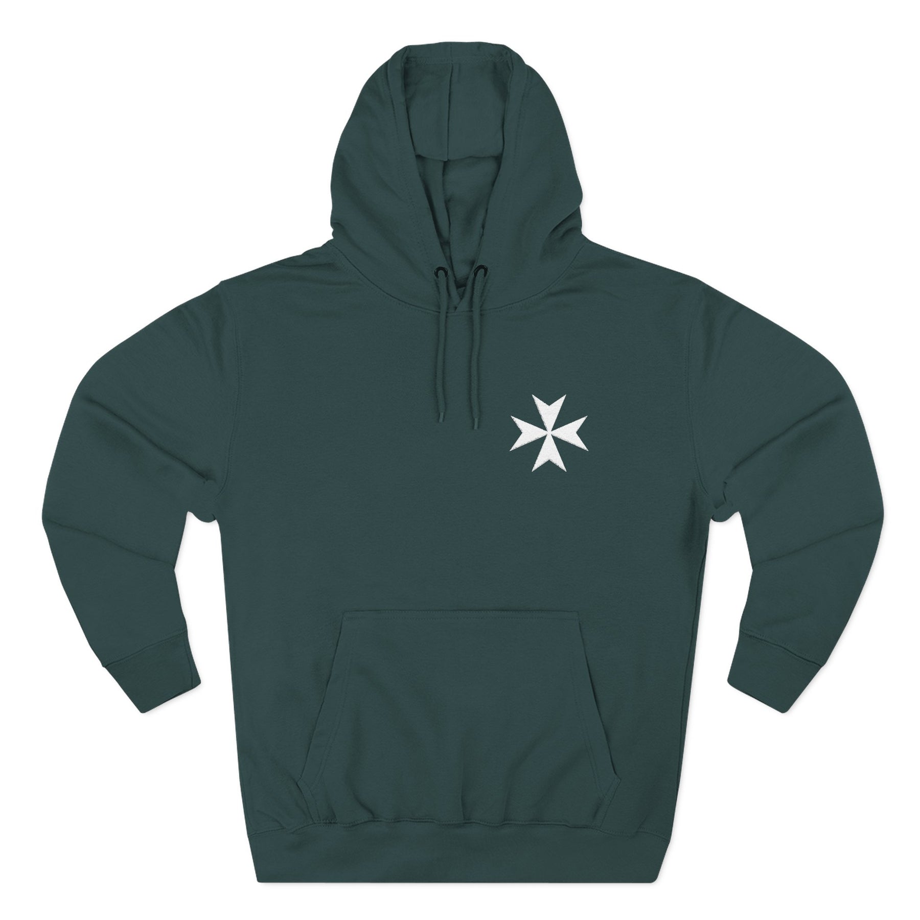 Order of Saint Lazarus Hoodie - Embroidered Chest Logo - Bricks Masons